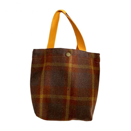 (Green) Simple Woolen Women Handbag Portable Multipurpose Hand Bag for Working Office 2