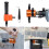 160a Double Head Cutter Sheet Metal Nibbler Cutter Power Drill Attachment 5