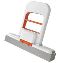 (orange)Indoor Compact Counter Cleaning Mop Superior Absorption Streak-Free Finish for Office Desk