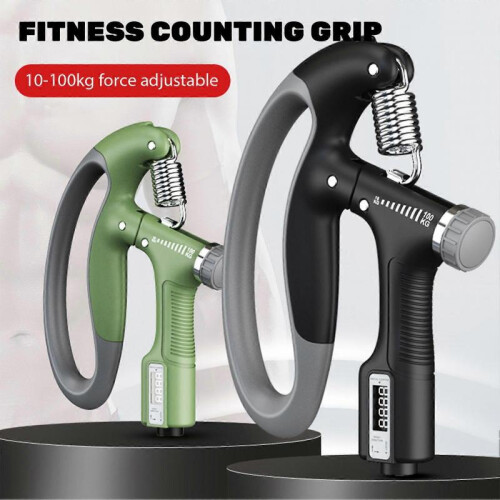 (Black)Electric Heavy-Grippers Lightweight Hand Exerciser for Home Gym 2