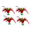 Rooster Feather Shuttlecock Badminton Birdies Colourful Elastic Plastic Base 1