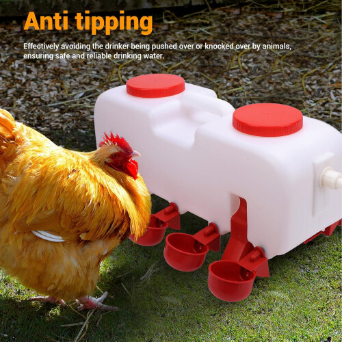 Automatic chicken watering system, Poultry duck watering kits, Tipproof 2