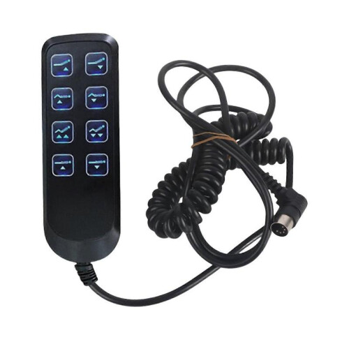 (black)Lift Chair Hand Controller With 8 Pin 9 Cores Plug Lifting Bed Controller Electric Operating Table Manual Controller