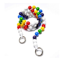 (9)Trendy Crossbody Phone Chain Colorful Bead Phone Chain Charm Designed For Convenience And Security On The Go