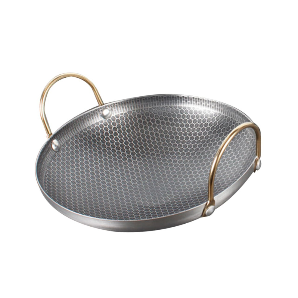 Kochtopf Antihafttopf Kleiner Hot Pot Edelstahl Alkoholtopf Leicht Silber 21X21X5.5CM-image-OPC-PJ292RV-NEW