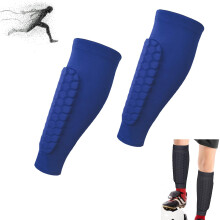 Shin Defender Soccer Guards for Kids Youth Adult, Blue XL