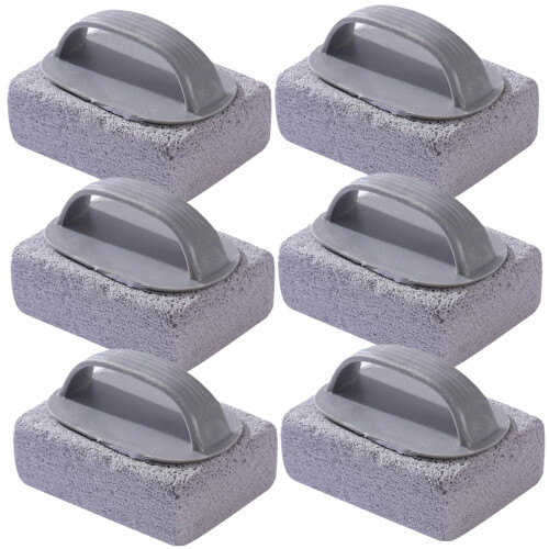 6pcs Pool Bimsstein Effective Cleaning Grill Stone with Handle Multi Purpose Pumice