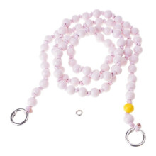 (5)Trendy Crossbody Phone Chain Colorful Bead Phone Chain Charm Designed For Convenience And Security On The Go