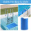 Pool Underlay, 90 x 23 cm, NonSlip Protective Mat for Pool Ladder, Steps 4