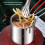 Small Stainless Steel Deep Fryer Pot Set - 3Pc, Oil-Saving 9
