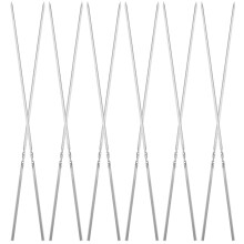 Metal skewers for grilling 20pack stainless steel skewers flat skewers for meat and vegetables