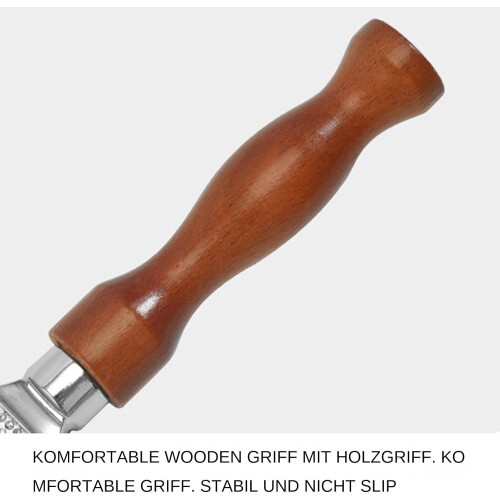 Ice Scraper with NonSlip Handle  Ice Crusher with Wooden Handle  Efficient Ice Breaker 1