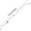 5.5m separation rope for pools with 11 floats and 2 hooks. Blue. 4
