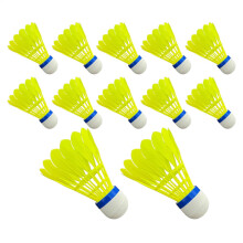 12 Badminton Shuttlecocks, Premium Nylon, High Durability, Consistent Flight, Ideal for Training