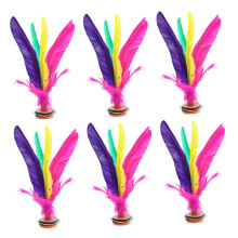 Highperformance shuttlecock Colorful Kickshuttlecock Chinese shuttlecocks Toy For And Adults Light For Longterm use Random color