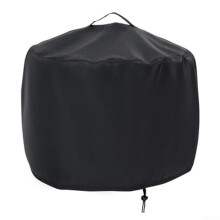Robust, waterproof, round fire pit cover, windproof design for outdoor heat sources (420D: 61 x 69 cm) 420D:6169cm