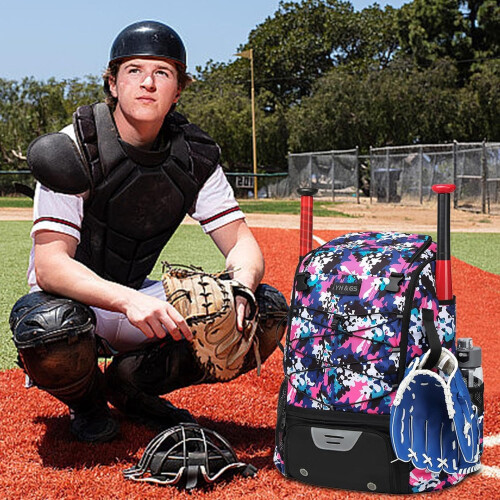 Gnrique Baseball Bag, Backpack, Youth Batbag with Shoe Compartment 2