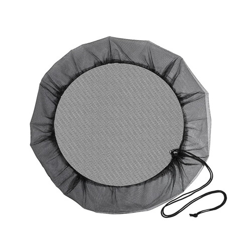 Rain Butt Net Cover Mesh for Water Collection AntiMosquito (1 Black)