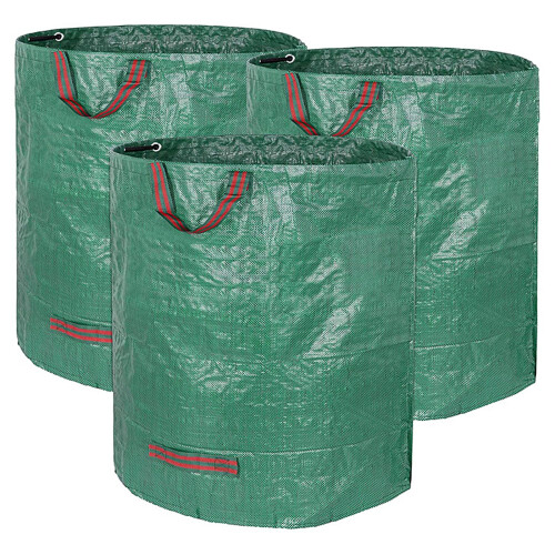 Garden Waste Sacks 3 x 272 L  SelfStanding, Robust  Foldable