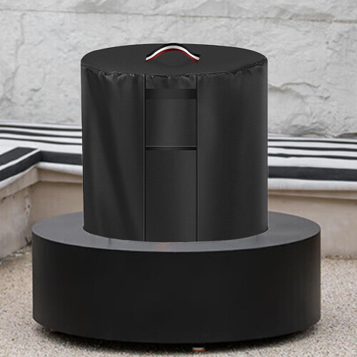 Fireplace waterproof cover with handle, adjustable fit, polyester, 24 X 27inch 1