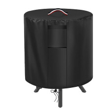 Fireplace waterproof cover with handle, adjustable fit, polyester, 24 X 27inch