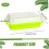 Microgreens growth kit, 2pcs 13x10 inch sprouting tray with lid 2