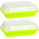 Microgreens growth kit, 2pcs 13x10 inch sprouting tray with lid 5
