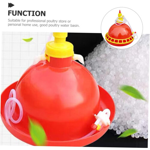 Automatic poultry drinker automatic poultry feeder 1 Set chick feeddrinker set chick feeddrinker chicken drinker For home use Random color 2