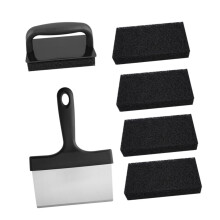 Grill Cleaning Brush Set for Smoker Oven Charcoal Grill Stainless Steel