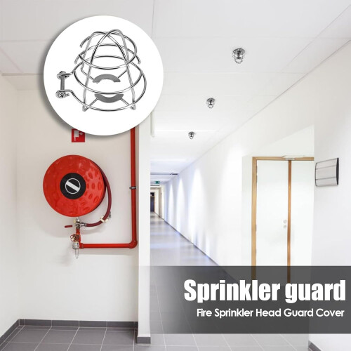 Fire Sprinkler Head Guard, Carbon Steel Protective Bracket Cage, 7.5x6.7cm 2