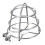 Sprinkler Guard, Carbon Steel Bracket, Shield for Workplaces, Easy Mount, Silver 1