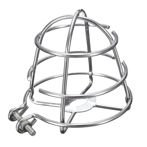 Sprinkler Guard, Carbon Steel Bracket, Shield for Workplaces, Easy Mount, Silver