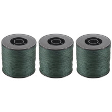 3X 500M 100Lb 0.5Mm Super Strong Braided Fishing Line PE 4 Strands Color: Dark Green Ref: 7658