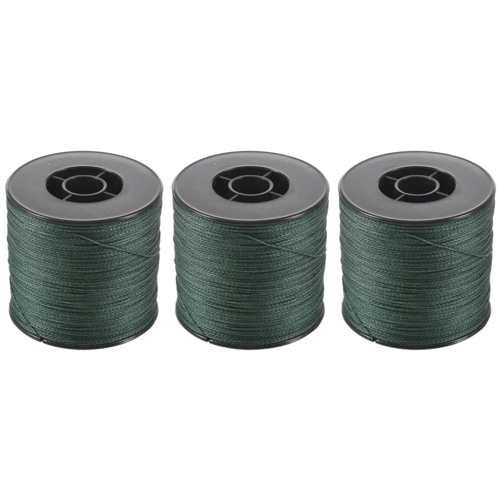 3X 500M 100Lb 0.5Mm Super Strong Braided Fishing Line PE 4 Strands Color: Dark Green Ref: 7658-image-OPC-PJ296F7-NEW