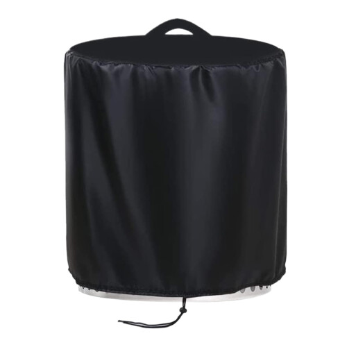 round fire pit cover, weatherproof wrap, durable protection sheet, windproof shield 5636cm