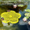 Floating Bee Island for Garden, Insect Drinks, Flower Shape, Pollinators (Yellow) 2
