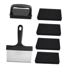Grill cleaning set 4 Additional Pads Grill cleaning brush set For easy cleaning
