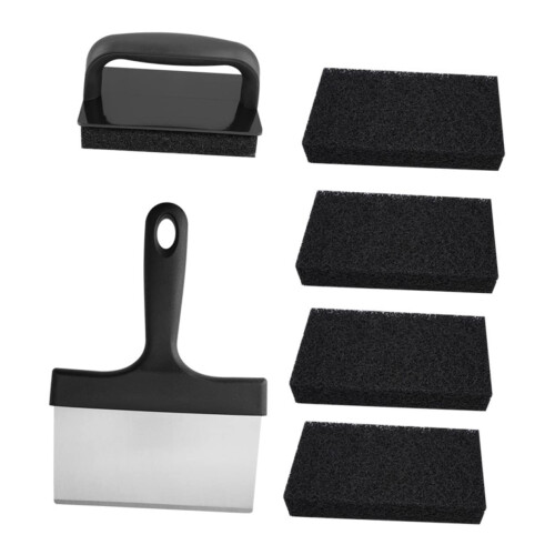 Grill cleaning set 4 Additional Pads Grill cleaning brush set For easy cleaning