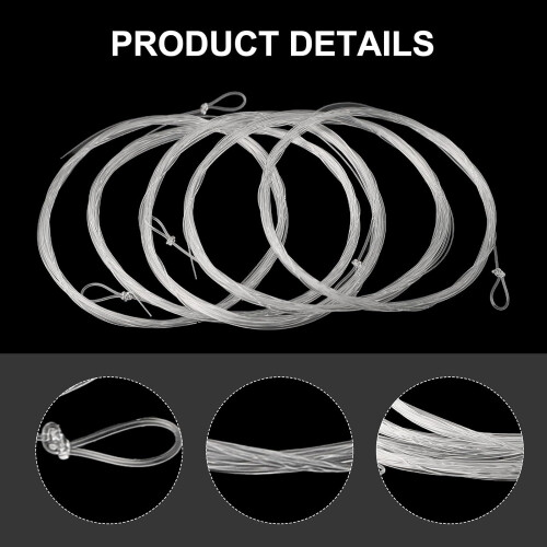 9ft Clear Nylon Tapered Fishing Line with Loop 1 piece Ref: 9611 2