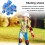 Roller Skates, Quad Skates with 4 Wheels, Adjustable Sizes for Beginners, blue 4