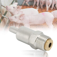 Stainless steel copper cap with round nozzle for pig drinker, strong spring, easy to operate