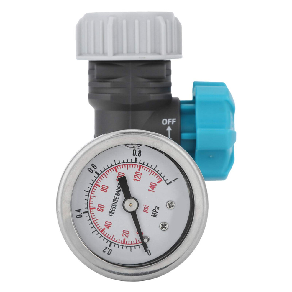 Water Pressure Regulator, Micro Drip System G3/4 Inch Adjustable Valve With Gauge 6276012812076