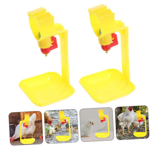 Hanging chicken water bowls 4pack Automatic chicken water cups Poultry PP material 1