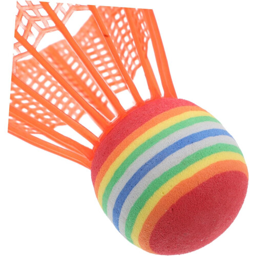 Pack of 12 Colourful Plastic Badminton Practice Shuttlecocks for  and 1