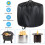 Outdoor Fire Pit Cover, Windproof, 420D Oxford Fabric, Black 3