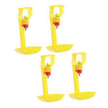 Robust chicken coop drinkers 4 pieces poultry water cups automatic chicken feeder PP material drinking bowl