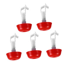 Pack of 5 Poultry Watering Cups Bowl Chicken Drinker Water Dispenser for Backyards