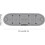 Fitness Mat with Positioning Lines for Pilates, Stretching  Workouts 4