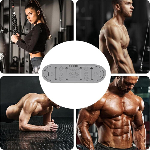 Fitness Mat with Positioning Lines for Pilates, Stretching  Workouts 2