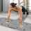 Fitness Mat with Positioning Lines for Pilates, Stretching  Workouts 2